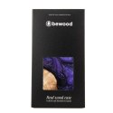 Etui Bewood Unique MagSafe Violet z drewna i żywicy na iPhone 15 Plus - fioletowo-czarne