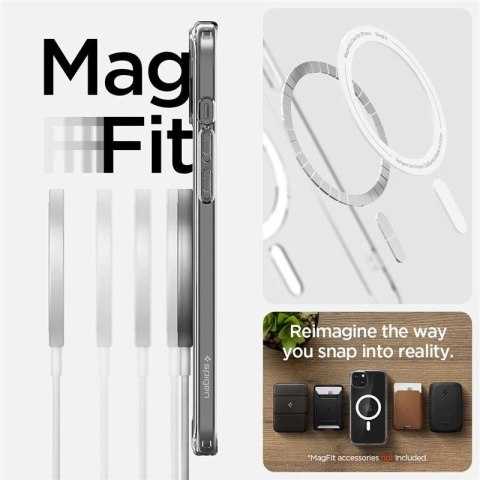 Etui Spigen Crystal Hybrid MagSafe na iPhone 15 Plus - przezroczyste Etui Spigen Crystal Hybrid MagSafe na iPhone 15 Plus - przezroczyste