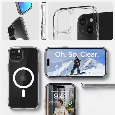 Etui Spigen Crystal Hybrid MagSafe na iPhone 15 Plus - przezroczyste Etui Spigen Crystal Hybrid MagSafe na iPhone 15 Plus - przezroczyste