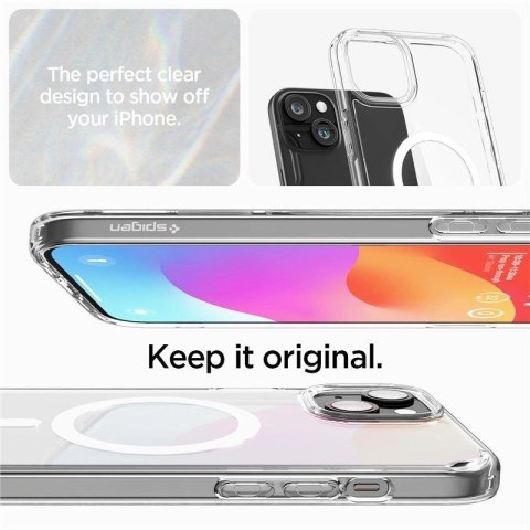 Etui Spigen Crystal Hybrid MagSafe na iPhone 15 Plus - przezroczyste Etui Spigen Crystal Hybrid MagSafe na iPhone 15 Plus - przezroczyste