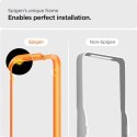 Szkło hartowane Spigen ALM Glass FC na iPhone 15 - czarne 2 szt.