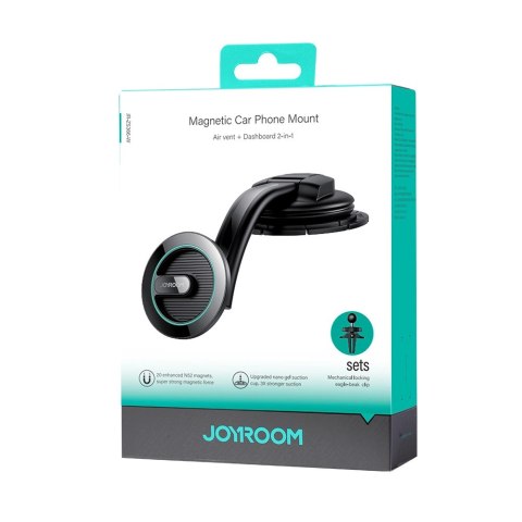 Joyroom magnetyczny uchwyt samochodowy do telefonu na kokpit deskę rozdzielczą czarny (JR-ZS366) Joyroom magnetyczny uchwyt samochodowy do telefonu na kokpit deskę rozdzielczą czarny (JR-ZS366)