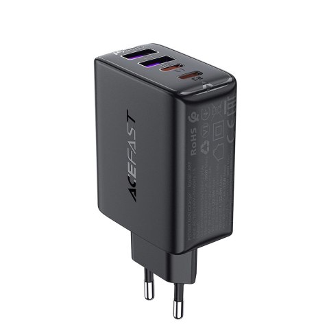 Ładowarka Acefast A61 PD 45W GaN 2 x USB-C + 2 x USB-A z 4 portami - czarna Ładowarka Acefast A61 PD 45W GaN 2 x USB-C + 2 x USB-A z 4 portami - czarna