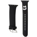 Pasek Karl Lagerfeld 3D Rubber Choupette Head na Apple Watch 42/44/45/49mm - czarny