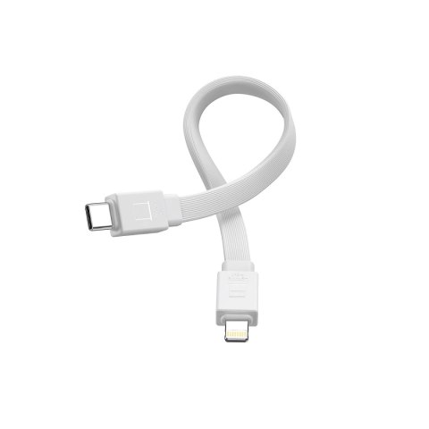 Powerbank Joyroom JR-PBM01 magnetyczny 10000mAh 20W z podstawką + kabel Lightning - USB-C - biały Powerbank Joyroom JR-PBM01 magnetyczny 10000mAh 20W z podstawką + kabel Lightning - USB-C - biały