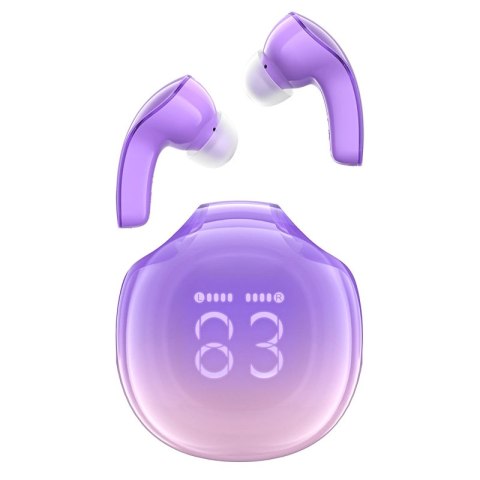 Słuchawki bezprzewodowe Acefast T9 Bluetooth 5.3 douszne - fioletowe Słuchawki bezprzewodowe Acefast T9 Bluetooth 5.3 douszne - fioletowe