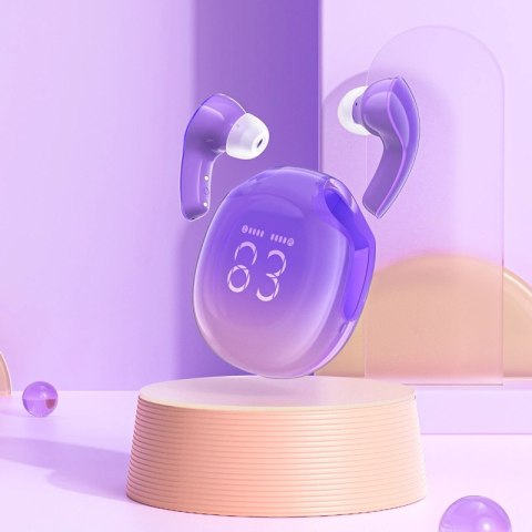 Słuchawki bezprzewodowe Acefast T9 Bluetooth 5.3 douszne - fioletowe Słuchawki bezprzewodowe Acefast T9 Bluetooth 5.3 douszne - fioletowe