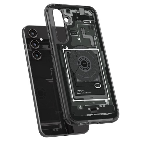 Etui Spigen Ultra Hybrid na Samsung Galaxy S23 FE - ciemnoszare (wzór Zero One) Etui Spigen Ultra Hybrid na Samsung Galaxy S23 FE - ciemnoszare (wzór Zero One)