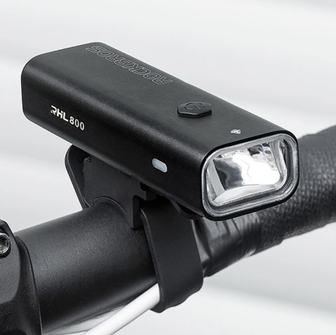 Lampka rowerowa przednia Rockbros 24710012001 800 lm + kabel USB-C - USB-A - czarna Lampka rowerowa przednia Rockbros 24710012001 800 lm + kabel USB-C - USB-A - czarna