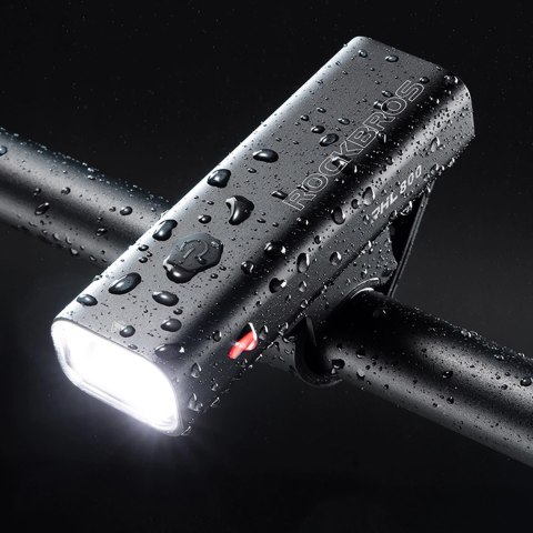 Lampka rowerowa przednia Rockbros 24710012001 800 lm + kabel USB-C - USB-A - czarna Lampka rowerowa przednia Rockbros 24710012001 800 lm + kabel USB-C - USB-A - czarna