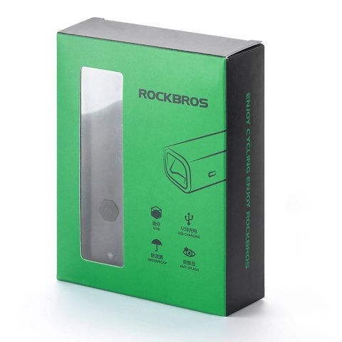 Lampka rowerowa przednia Rockbros 24710012001 800 lm + kabel USB-C - USB-A - czarna Lampka rowerowa przednia Rockbros 24710012001 800 lm + kabel USB-C - USB-A - czarna