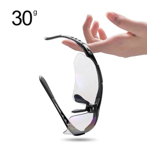 Okulary rowerowe Rockbros 10141 fotochromowe UV400 - czerwone Okulary rowerowe Rockbros 10141 fotochromowe UV400 - czerwone