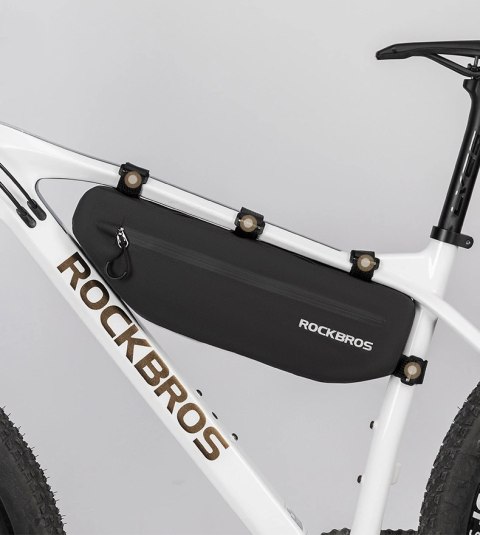 Sakwa rowerowa Rockbros AS-043 na rzepy 3l - czarna Sakwa rowerowa Rockbros AS-043 na rzepy 3l - czarna