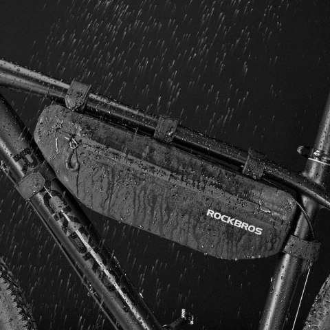Sakwa rowerowa Rockbros AS-043 na rzepy 3l - czarna Sakwa rowerowa Rockbros AS-043 na rzepy 3l - czarna