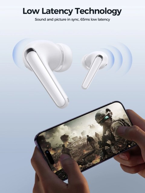 Słuchawki bezprzewodowe TWS Joyroom Funpods Series JR-FB3 Bluetooth 5.3 - białe Słuchawki bezprzewodowe TWS Joyroom Funpods Series JR-FB3 Bluetooth 5.3 - białe