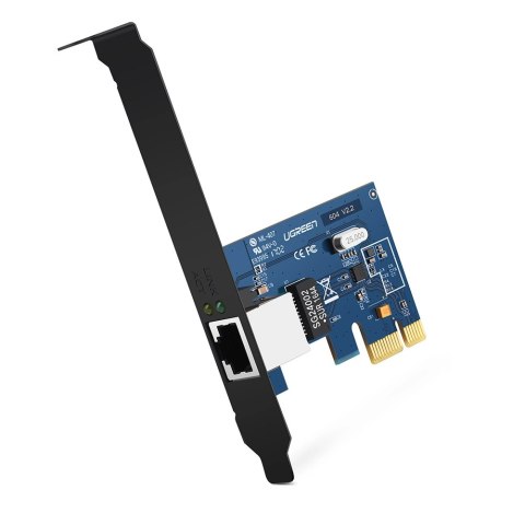 Karta sieciowa Ugreen US230 Gigabit 10/100/1000Mbps PCI-E - czarna Karta sieciowa Ugreen US230 Gigabit 10/100/1000Mbps PCI-E - czarna