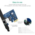 Karta sieciowa Ugreen US230 Gigabit 10/100/1000Mbps PCI-E - czarna