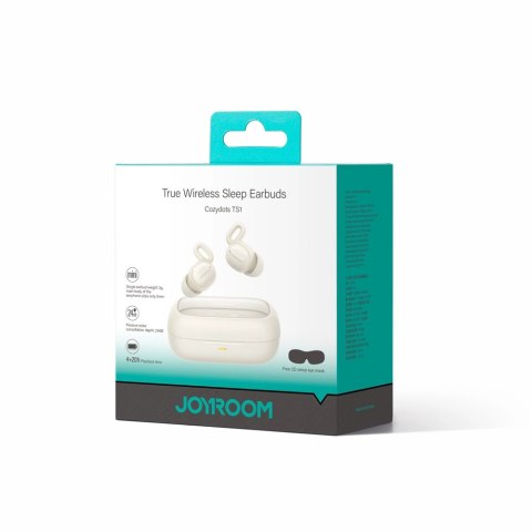 Słuchawki bezprzewodowe TWS Joyroom JR-TS1 Cozydots Series z Bluetooth 5.3, tłumieniem hałasu - białe Słuchawki bezprzewodowe TWS Joyroom JR-TS1 Cozydots Series z Bluetooth 5.3, tłumieniem hałasu - białe