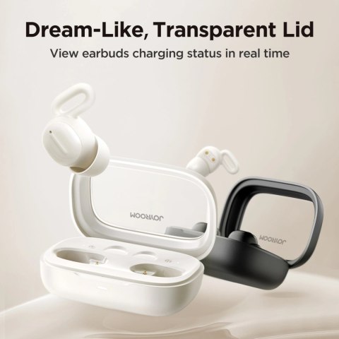 Słuchawki bezprzewodowe TWS Joyroom JR-TS1 Cozydots Series z Bluetooth 5.3, tłumieniem hałasu - czarne Słuchawki bezprzewodowe TWS Joyroom JR-TS1 Cozydots Series z Bluetooth 5.3, tłumieniem hałasu - czarne