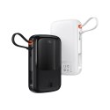 Baseus Qpow powerbank 10000mAh wbudowany kabel USB Typu C 22.5W Quick Charge SCP AFC FCP niebieski (PPQD020103)