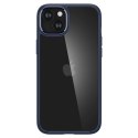 Etui Spigen Crystal Hybrid na iPhone 15 Plus - przezroczysto-niebieskie