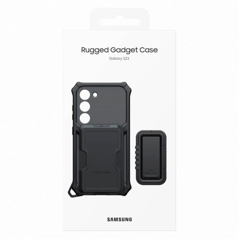 Samsung Rugged Gadget Case etui Samsung Galaxy S23 pancerny pokrowiec ring holder podstawka szare (EF-RS911CBEGWW) Samsung Rugged Gadget Case etui Samsung Galaxy S23 pancerny pokrowiec ring holder podstawka szare (EF-RS911CBEGWW)