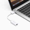 Adapter Ugreen US206 30712 USB-A (męski) / mini jack 3.5 mm (żeński) - biały