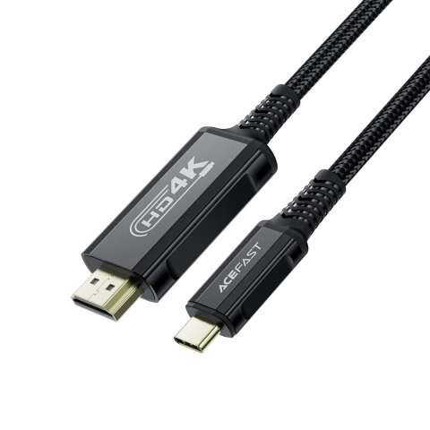 Kabel Acefast C1 wideo USB-C / HDMI 4K 60Hz HDR 1.8m - czarny Kabel Acefast C1 wideo USB-C / HDMI 4K 60Hz HDR 1.8m - czarny
