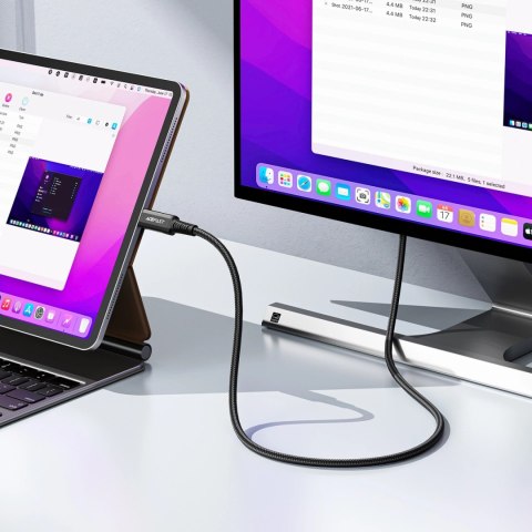 Kabel Acefast C1 wideo USB-C / HDMI 4K 60Hz HDR 1.8m - czarny Kabel Acefast C1 wideo USB-C / HDMI 4K 60Hz HDR 1.8m - czarny