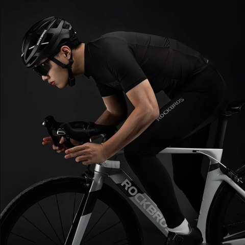 Koszulka rowerowa Rockbros 15120002007 z krótkim rękawem XXXXL - czarna Koszulka rowerowa Rockbros 15120002007 z krótkim rękawem XXXXL - czarna