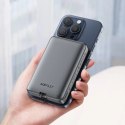 Powerbank Acefast M10 magnetyczny 2x USB-C PD 30W z ładowaniem indukcyjnym 15W i kablem USB-C - czarny