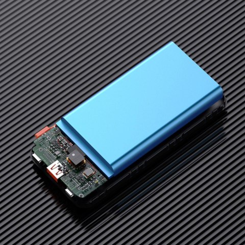 Powerbank Dudao K15Pro 20000mAh 22.5W PD USB-C / USB-A / wbudowane kable Lightning i USB-C - czarny Powerbank Dudao K15Pro 20000mAh 22.5W PD USB-C / USB-A / wbudowane kable Lightning i USB-C - czarny