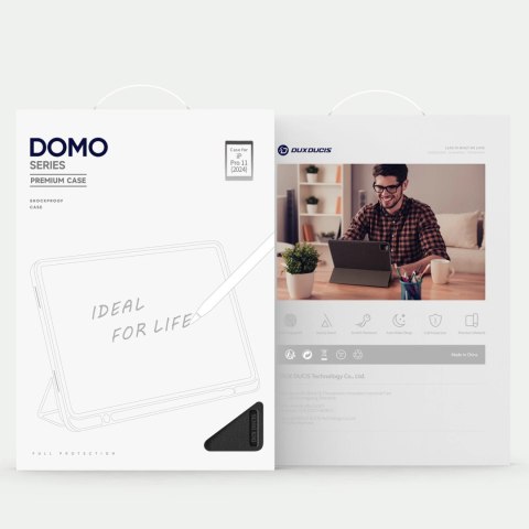 Etui Dux Ducis Domo z klapką i smart sleep na iPad Pro 11" 2024 - czarne Etui Dux Ducis Domo z klapką i smart sleep na iPad Pro 11" 2024 - czarne