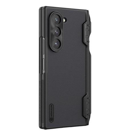 Etui Nillkin Super Frosted Shield Fold na Samsung Galaxy Z Fold 6 5G z uchwytem na rysik - czarne Etui Nillkin Super Frosted Shield Fold na Samsung Galaxy Z Fold 6 5G z uchwytem na rysik - czarne