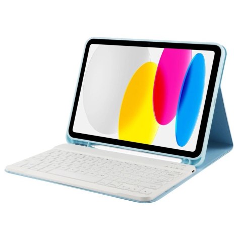 Etui Tech-Protect SC Pen + Keyboard z klawiaturą na iPad 10.9" 2022 - jasnoniebieskie Etui Tech-Protect SC Pen + Keyboard z klawiaturą na iPad 10.9" 2022 - jasnoniebieskie