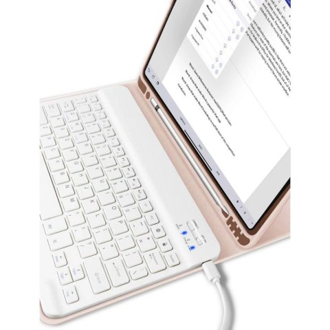 Etui Tech-Protect SC Pen + Keyboard z klawiaturą na iPad 10.9" 2022 - różowe Etui Tech-Protect SC Pen + Keyboard z klawiaturą na iPad 10.9" 2022 - różowe