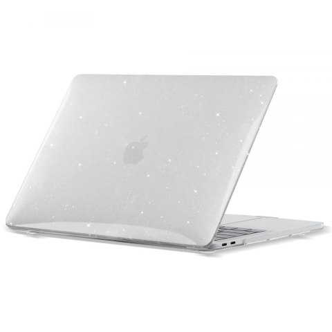Etui Tech-Protect SmartShell na MacBook Air 13" 2018-2020 - przezroczysto-brokatowe Etui Tech-Protect SmartShell na MacBook Air 13" 2018-2020 - przezroczysto-brokatowe