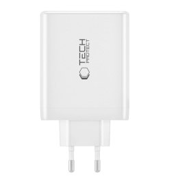 Ładowarka Tech-Protect NC100W-GAN sieciowa GaN 3x USB-C PD 100W / USB-A QC 3.0 - czarna