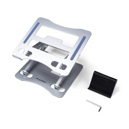 Podstawka pod laptopa, tablet Wozinsky WRS-CPY75DSS aluminiowa + Gratis! podstawka do smartfona - srebrna