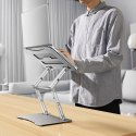 Podstawka pod laptopa, tablet Wozinsky WRS-CPY75DSS aluminiowa + Gratis! podstawka do smartfona - srebrna