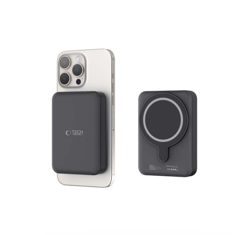 Powerbank Tech-Protect LifeMag PB11 z MagSafe 10000mAh 15W port USB-C - czarny + kabel USB-C Powerbank Tech-Protect LifeMag PB11 z MagSafe 10000mAh 15W port USB-C - czarny + kabel USB-C