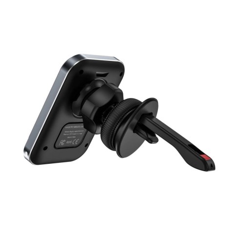 Uchwyt Tech-Protect MM15W-V2 samochodowy na telefon z ładowarką indukcyjną MagSafe 15W na kratkę nawiewu - czarny Uchwyt Tech-Protect MM15W-V2 samochodowy na telefon z ładowarką indukcyjną MagSafe 15W na kratkę nawiewu - czarny