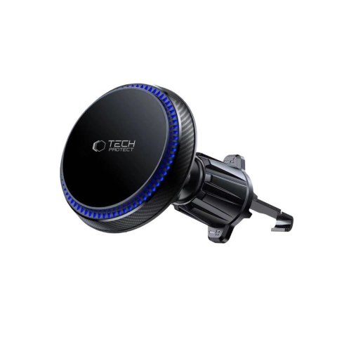 Uchwyt Tech-Protect MM15W-V4 samochodowy na telefon z ładowarką indukcyjną MagSafe 15W na kratkę nawiewu - czarna Uchwyt Tech-Protect MM15W-V4 samochodowy na telefon z ładowarką indukcyjną MagSafe 15W na kratkę nawiewu - czarna