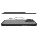 Etui Spigen Enzo Aramid Mag z MagSafe na iPhone 16 Pro Max - czarno-srebrne
