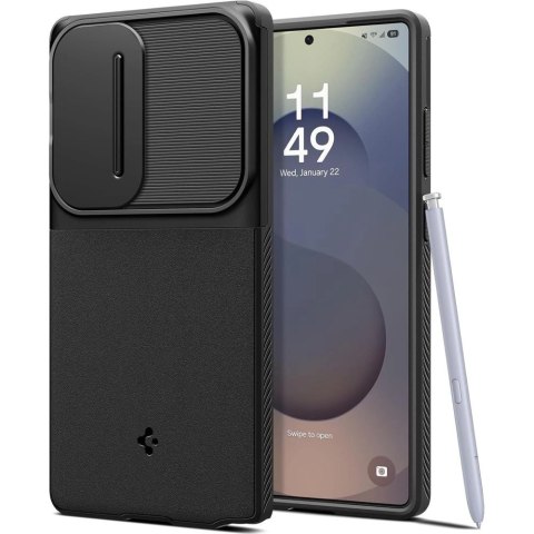 Etui Spigen Optik Armor na Samsung Galaxy S25 Ultra - czarne Etui Spigen Optik Armor na Samsung Galaxy S25 Ultra - czarne