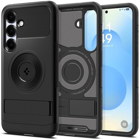 Etui Spigen Slim Armor na Samsung Galaxy S25+ - czarne Etui Spigen Slim Armor na Samsung Galaxy S25+ - czarne