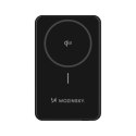 Powerbank Wozinsky WLWP-10KA0Y3S 22,5W PD Qi2 10000 mAh, z podstawką, 1x USB-A, 1x USB-C - czarny