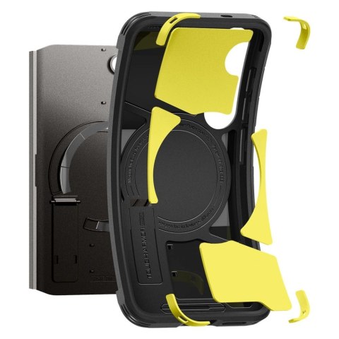 Etui Spigen Tough Armor MagSafe na Samsung Galaxy S25 - czarne Etui Spigen Tough Armor MagSafe na Samsung Galaxy S25 - czarne