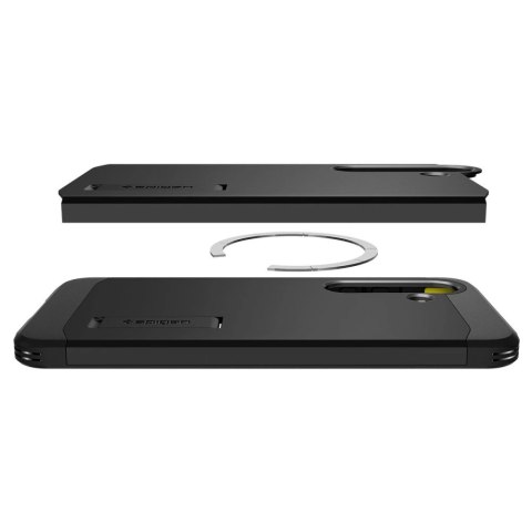 Etui Spigen Tough Armor MagSafe na Samsung Galaxy S25 - czarne Etui Spigen Tough Armor MagSafe na Samsung Galaxy S25 - czarne
