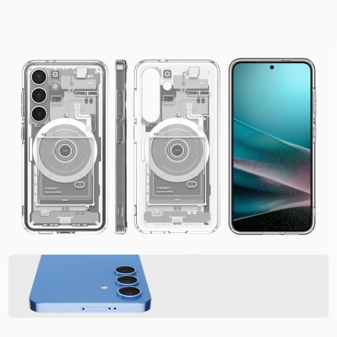 Etui Spigen Ultra Hybrid Mag na Samsung Galaxy S25 Zero One - białe Etui Spigen Ultra Hybrid Mag na Samsung Galaxy S25 Zero One - białe